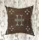 Brown Cactus Silk Pillow Cover